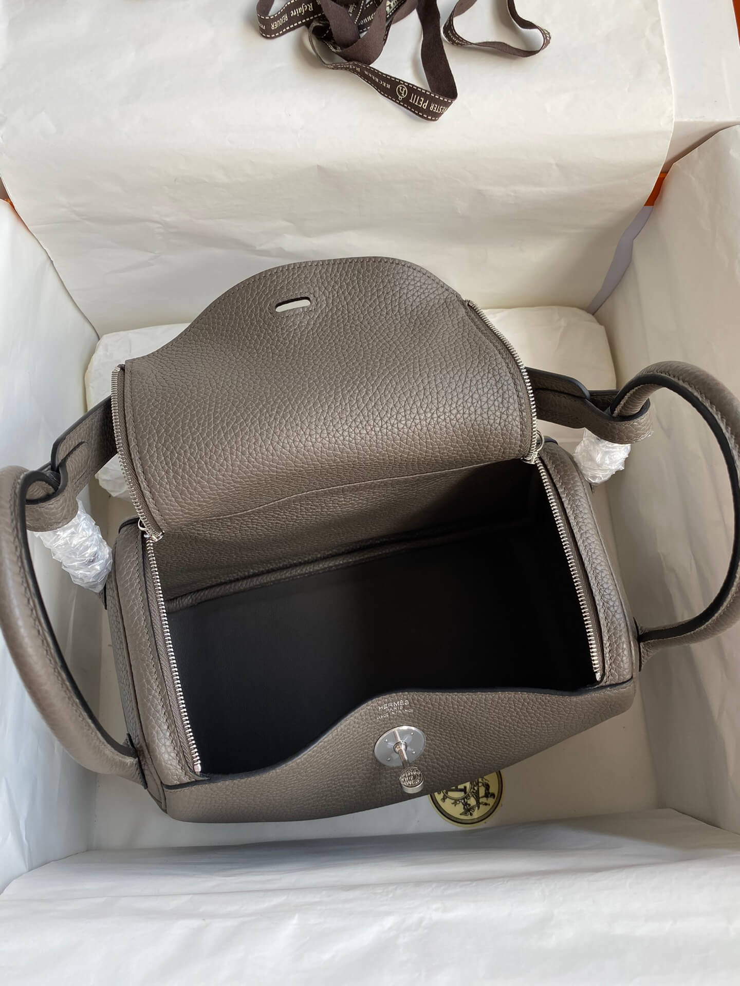 LD26cm, pewter gray silver buckle