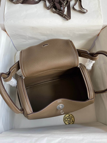 LD26cm, elephant gray silver buckle
