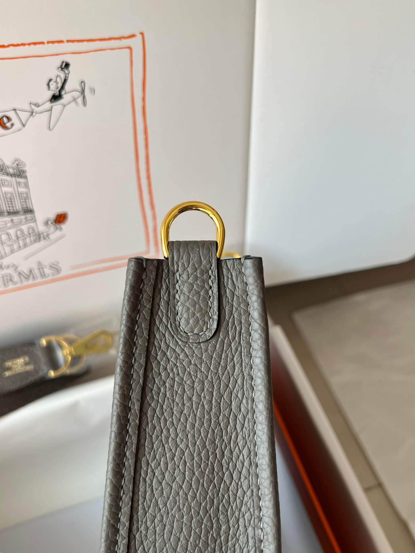 Evelyne17cm, pewter gray
