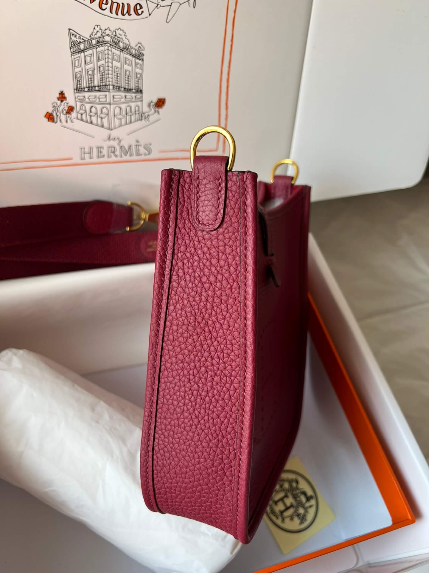 Evelyne17cm, wine red