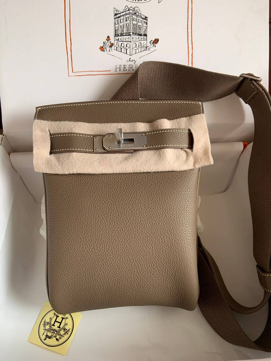 Hermes HAC A DOS, elephant gray