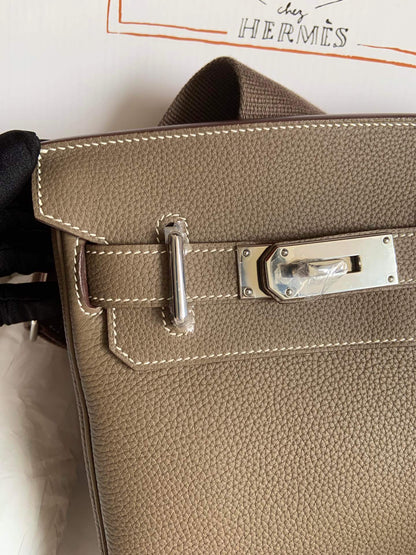 Hermes HAC A DOS, elephant gray