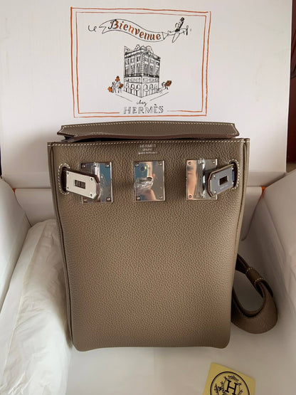 Hermes HAC A DOS, elephant gray