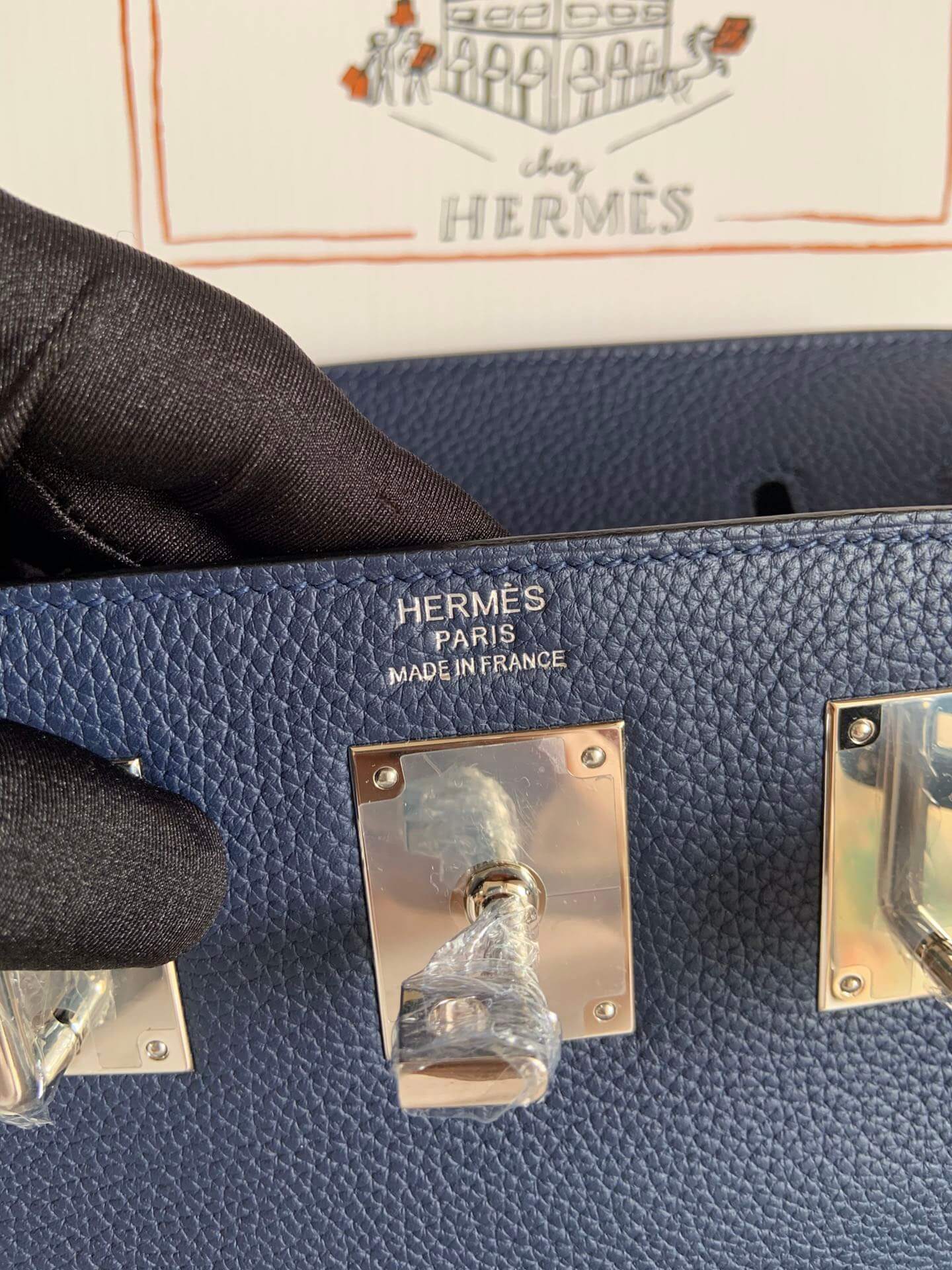 Hermes HAC A DOS,s dark blue