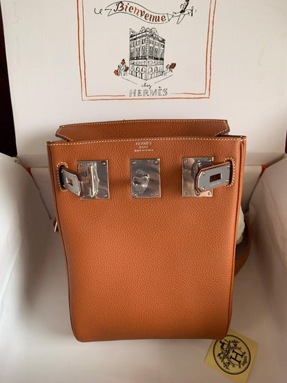 Hermes HAC A DOS, golden brown
