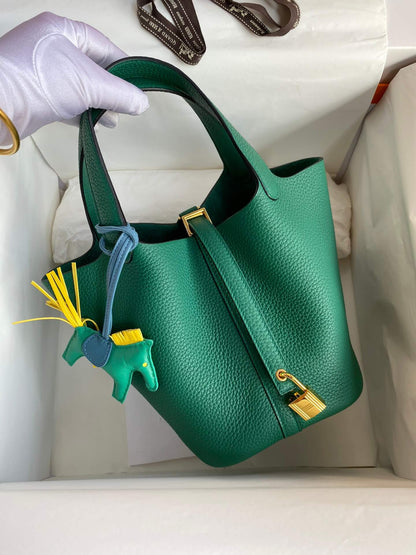 Picotin...18cm, malachite green