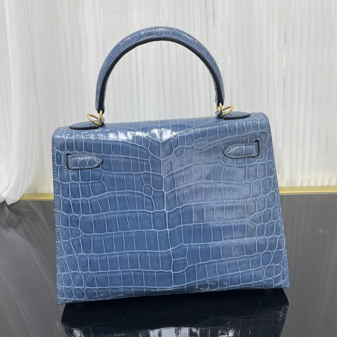 kelly25 Nile crocodile high-gloss crocodile leather handmade wax thread✨✨
