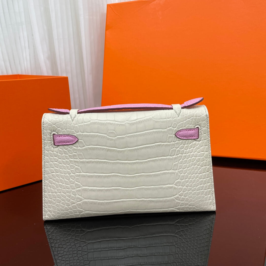 Kelly kelly first generation 22 cm imported American matte crocodile leather hand-sewn wax thread💕