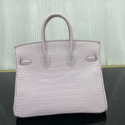 birkin25 American crocodile skin matte three skins cut, hand waxed thread👛👛