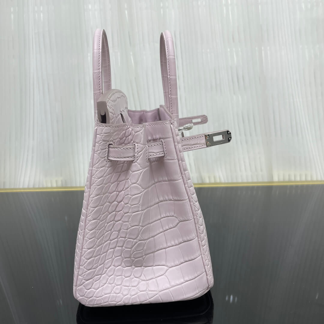 birkin25 American crocodile skin matte three skins cut, hand waxed thread👛👛
