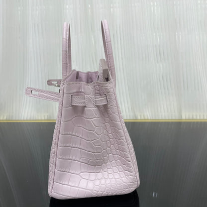 birkin25 American crocodile skin matte three skins cut, hand waxed thread👛👛