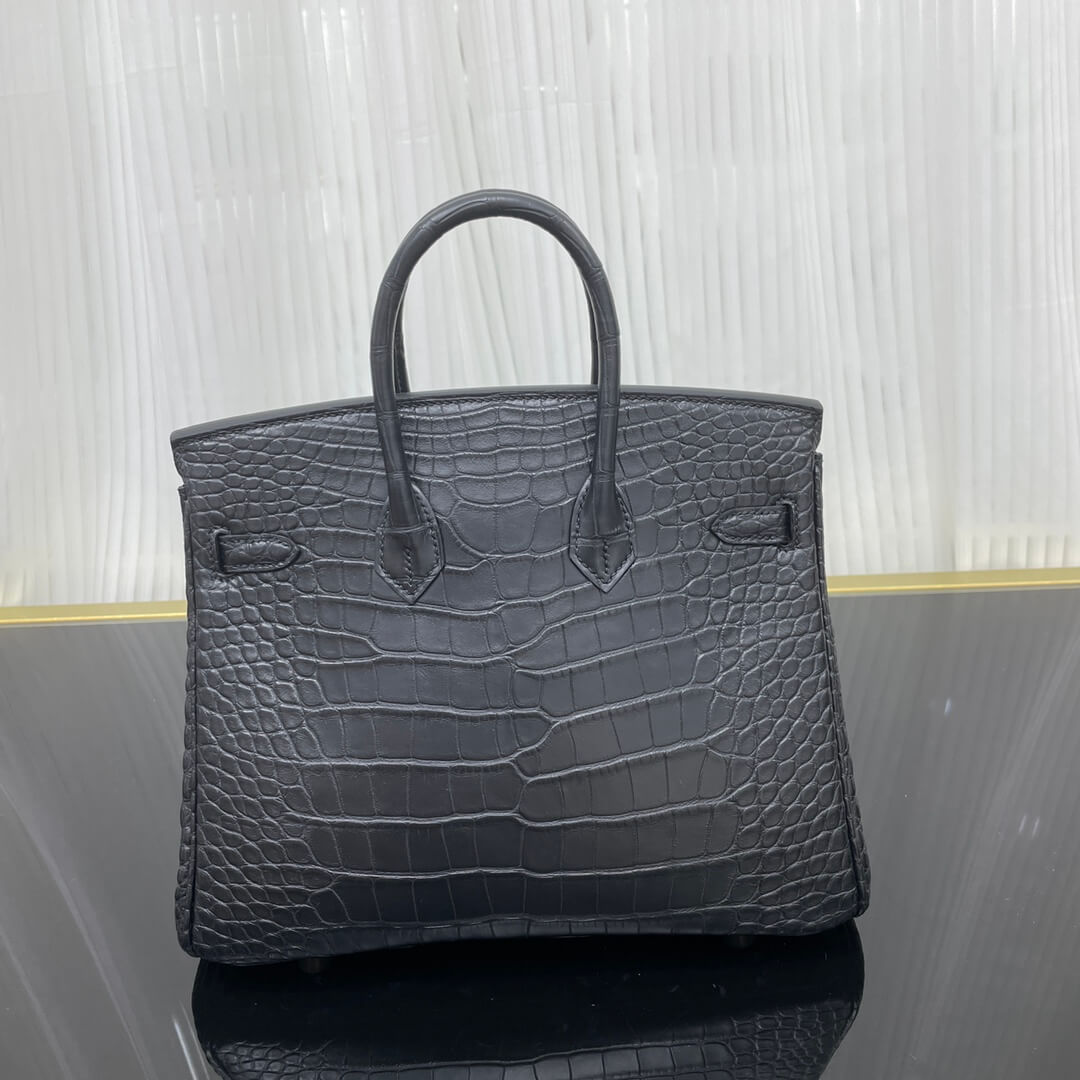 birkin25 American crocodile skin matte three skins cut, hand waxed thread👛👛