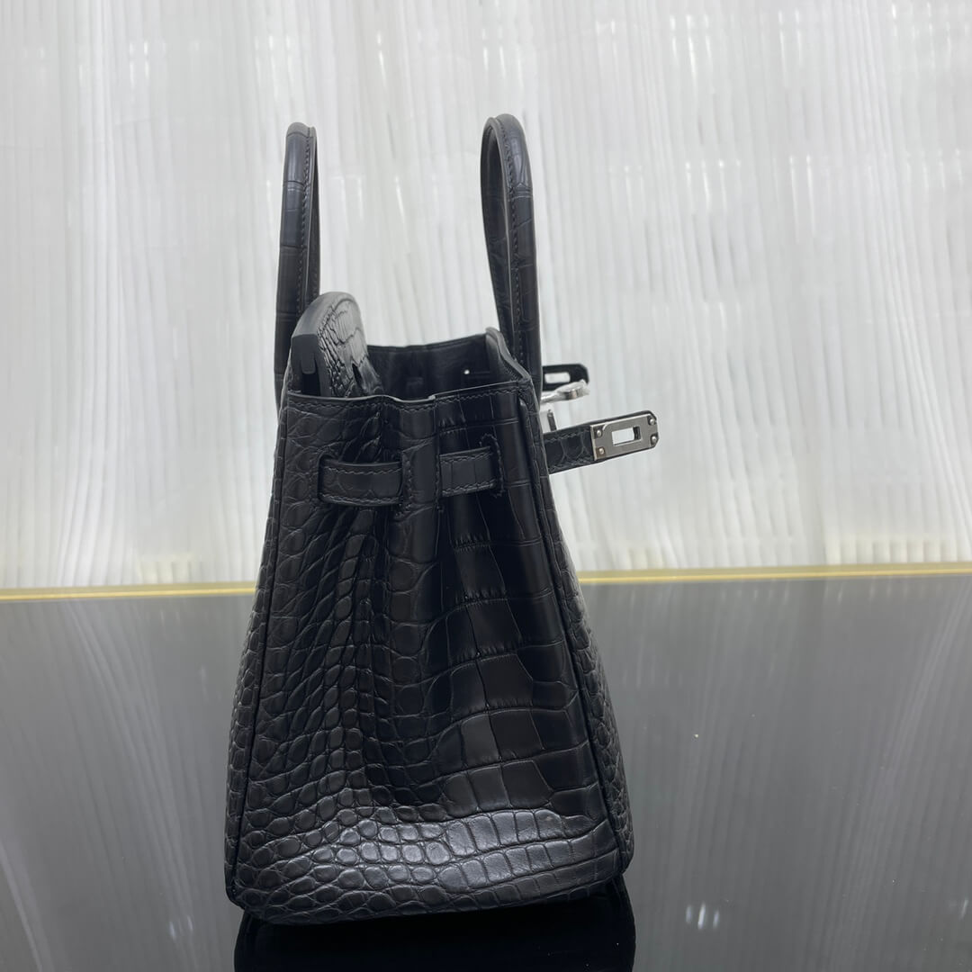 birkin25 American crocodile skin matte three skins cut, hand waxed thread👛👛