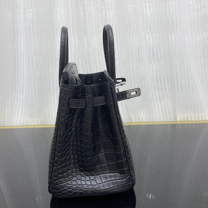 birkin25 American crocodile skin matte three skins cut, hand waxed thread👛👛