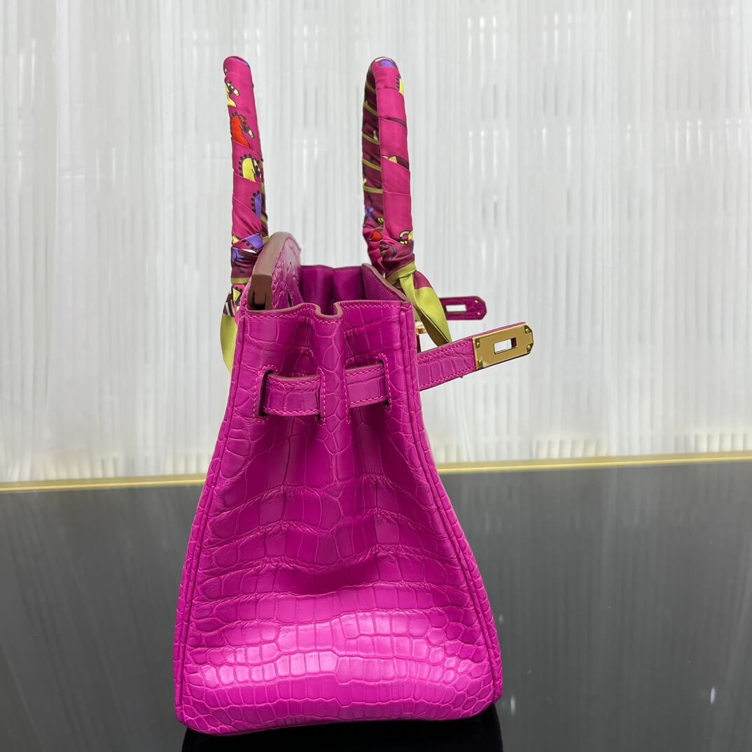 Birkin30 imported matte crocodile leather, in stock and hand-stitched with wax thread💕