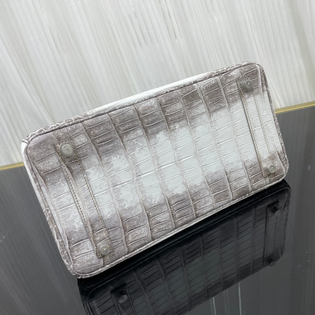 Birkin30 imported Himalayan crocodile skin, in stock, clapping and sewing wax thread 💕