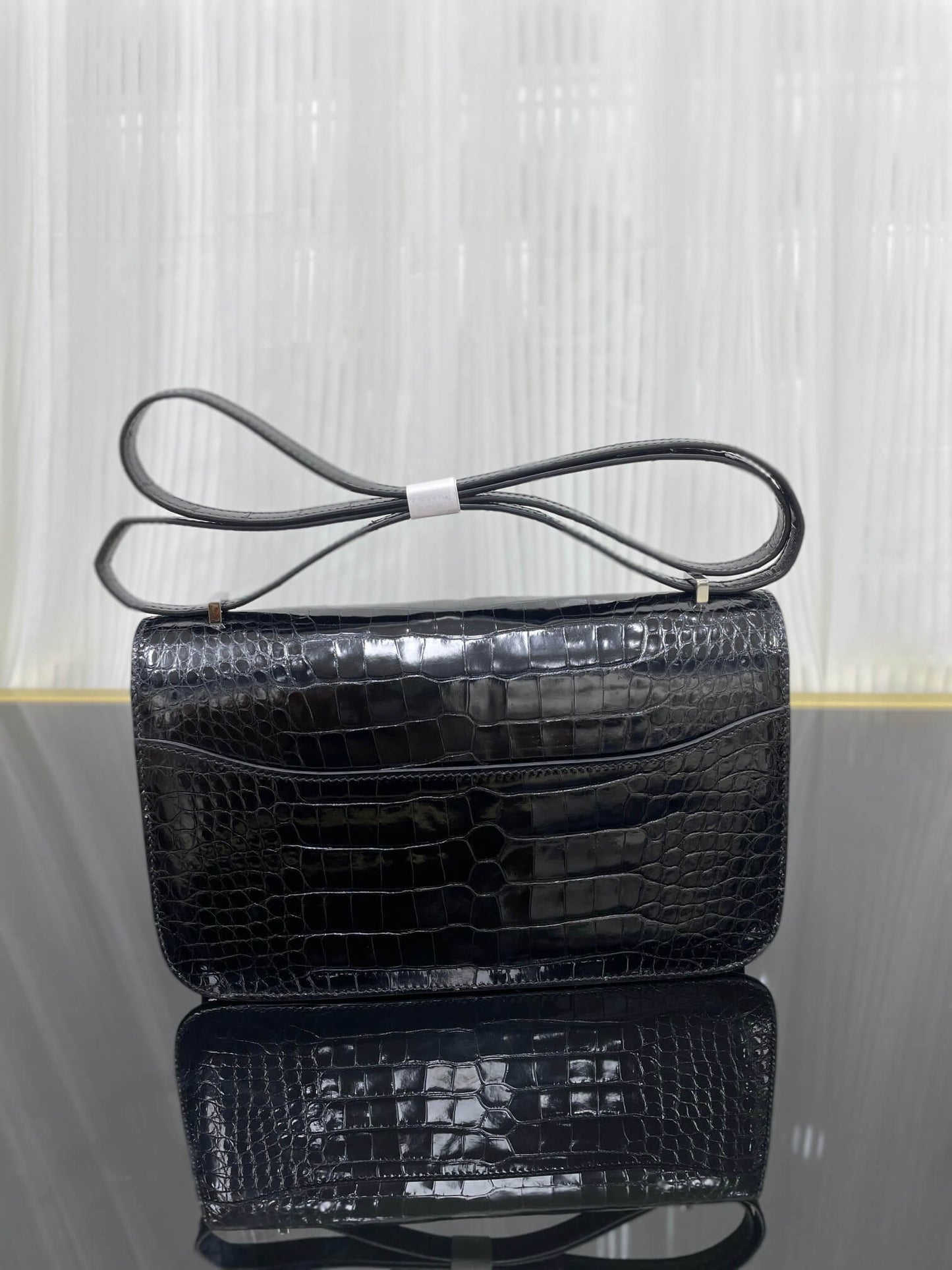 Imported Nile high-gloss crocodile skin Kangkang 26cm, hand-sewn wax thread💕
