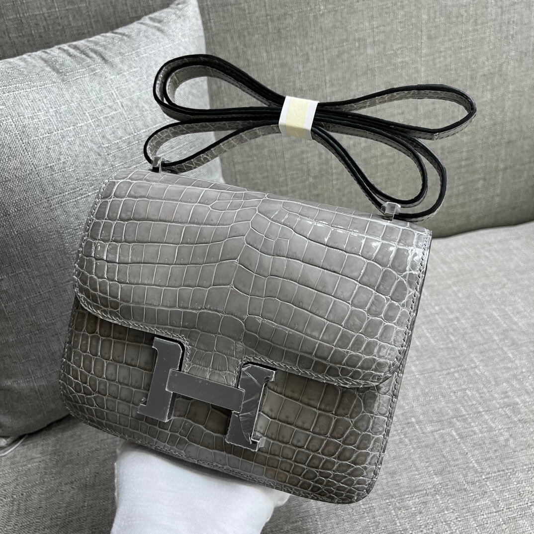 Kangkang 19 stewardess bag imported, Nile crocodile handmade beeswax thread ❤️