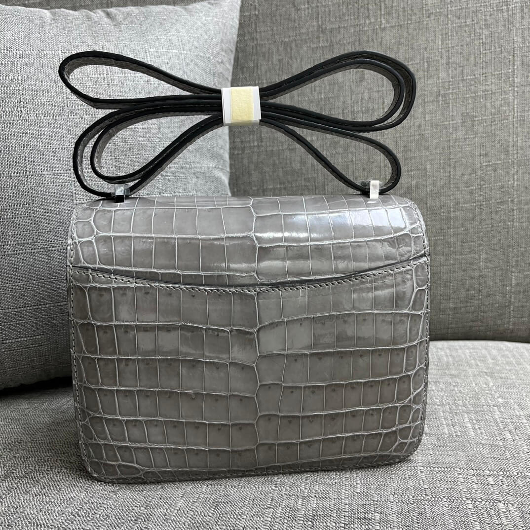 Kangkang 19 stewardess bag imported, Nile crocodile handmade beeswax thread ❤️