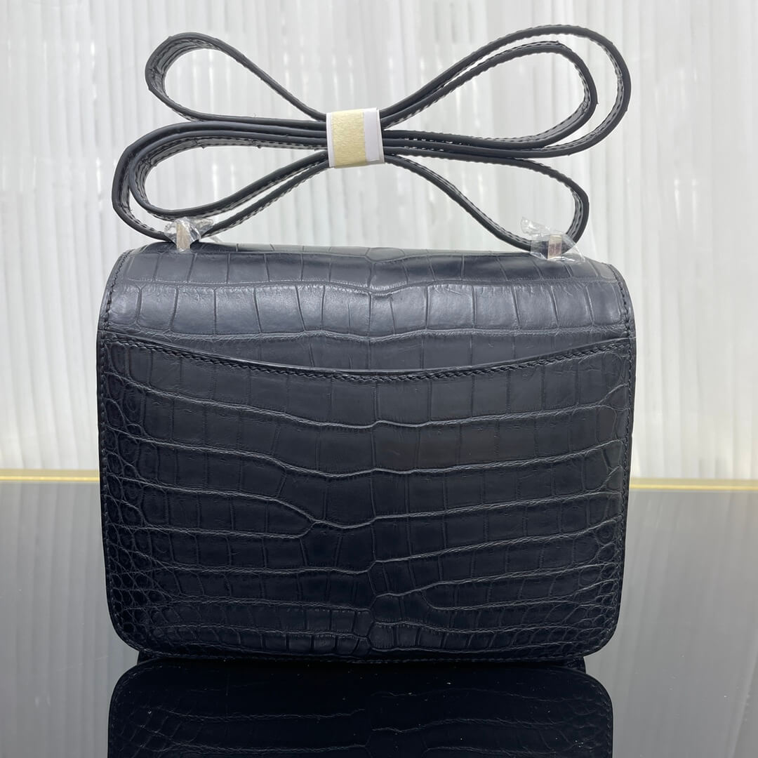19cm Kangkang matte crocodile belly, lizard buckle, hand-sewn beeswax thread💗
