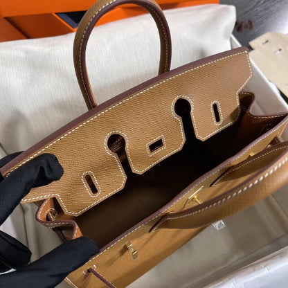 Birkin Sellier outseam epsom: golden brown
