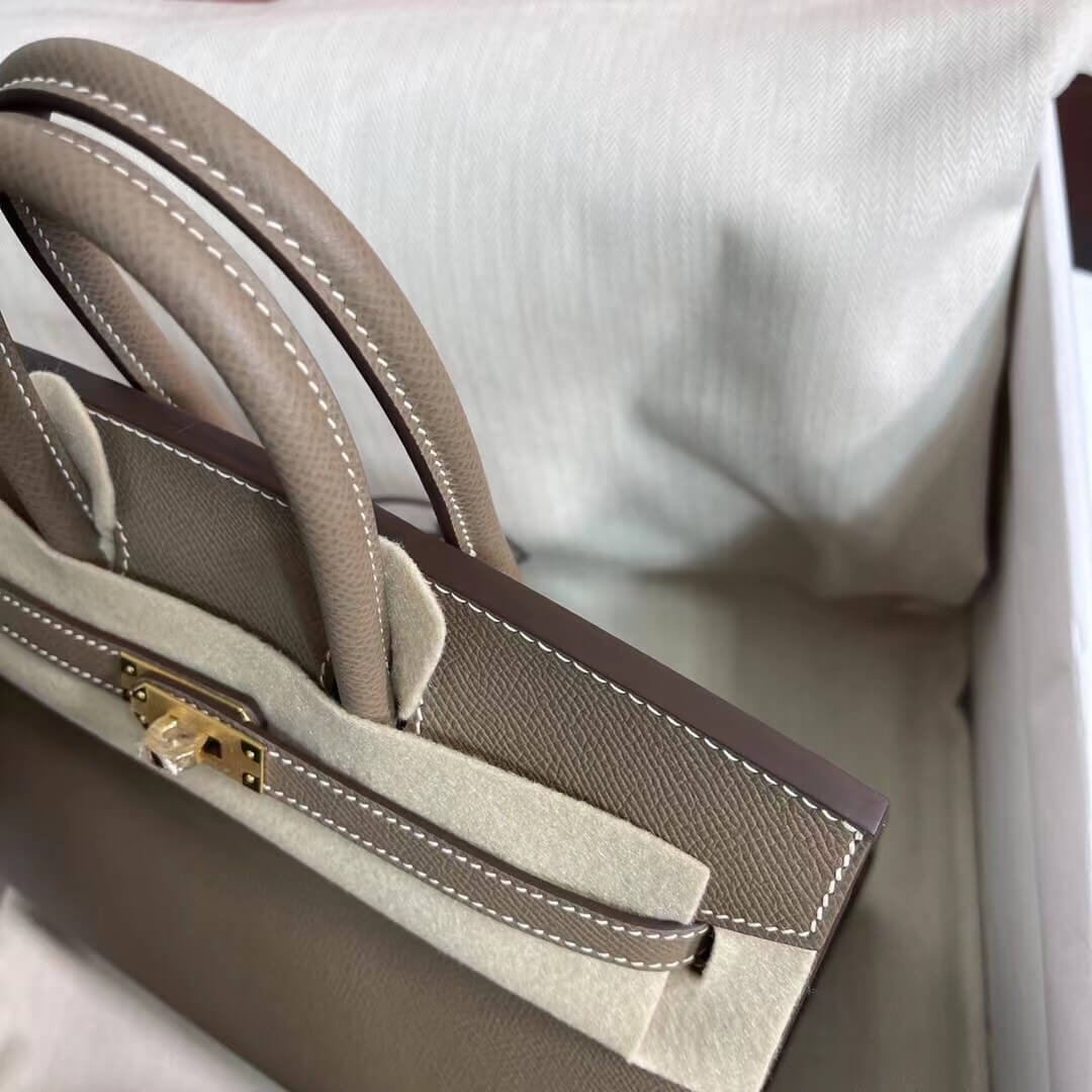 Birkin Sellier outseam epsom: elephant gray