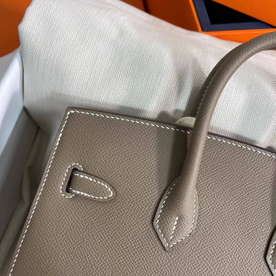 Birkin Sellier outseam epsom: elephant gray