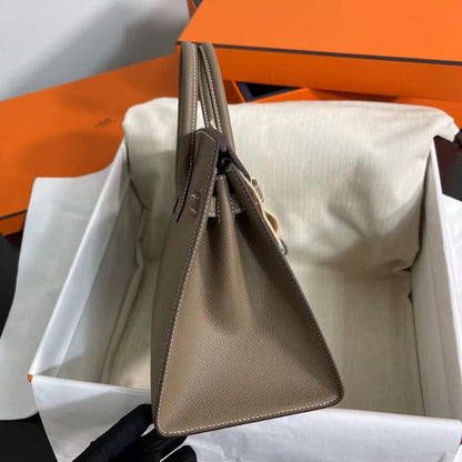 Birkin Sellier outseam epsom: elephant gray