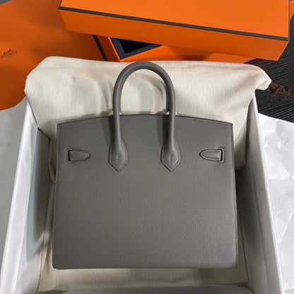 Birkin Sellier outseam epsom: pewter gray