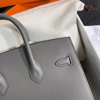 Birkin Sellier outseam epsom: pewter gray