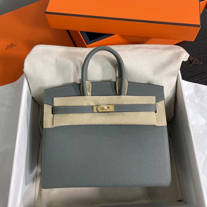 Birkin Sellier outseam epsom: almond green