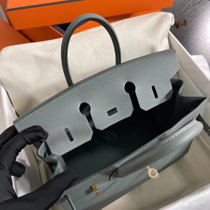 Birkin Sellier outseam epsom: almond green