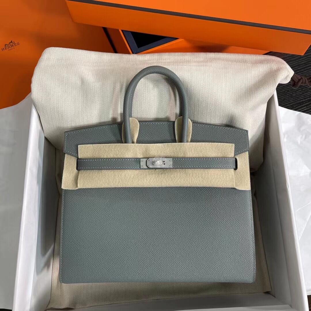 Birkin Sellier outseam epsom: almond green