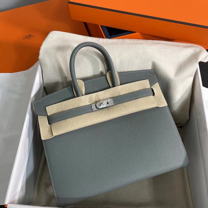 Birkin Sellier outseam epsom: almond green