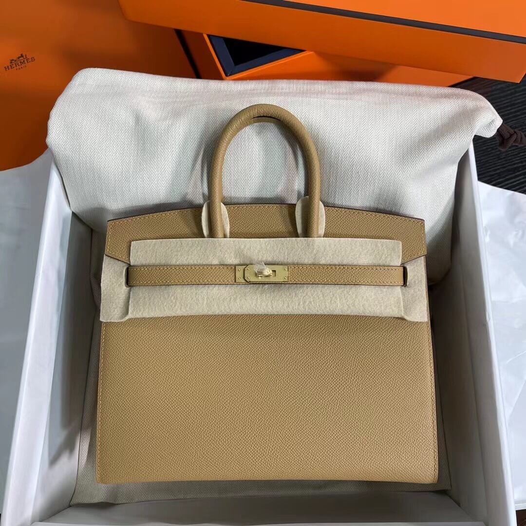 Birkin Sellier outseam epsom: biscuit color