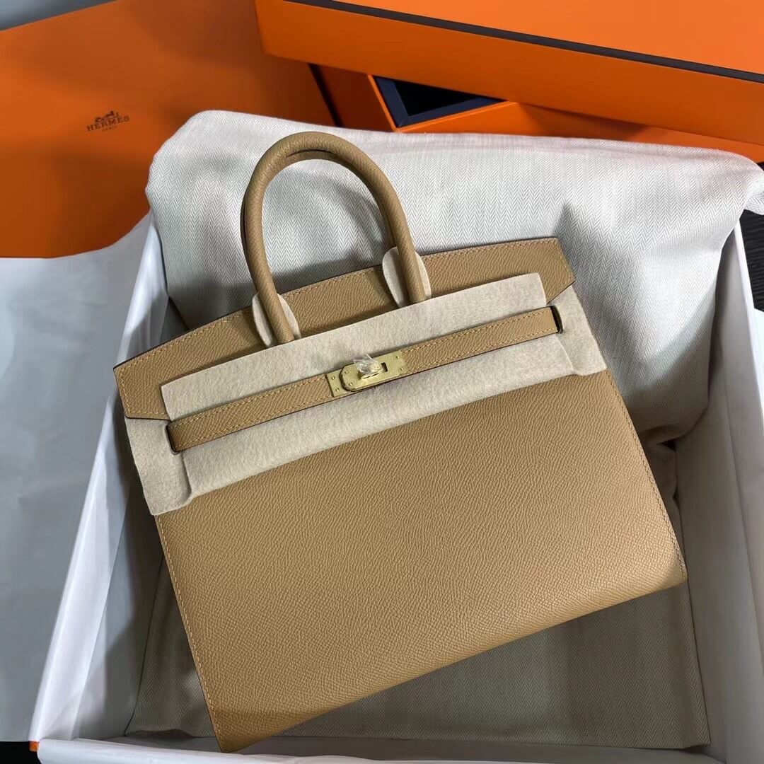 Birkin Sellier outseam epsom: biscuit color