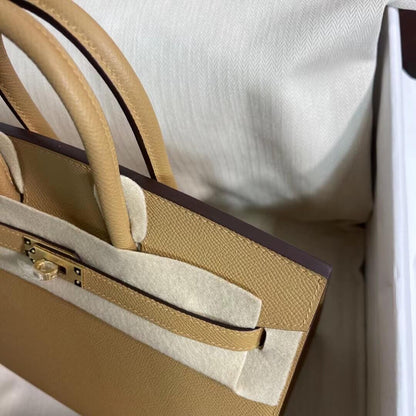 Birkin Sellier outseam epsom: biscuit color