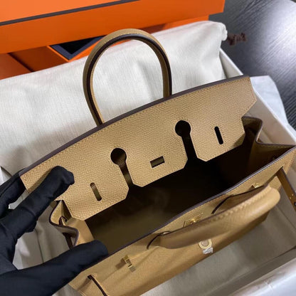Birkin Sellier outseam epsom: biscuit color