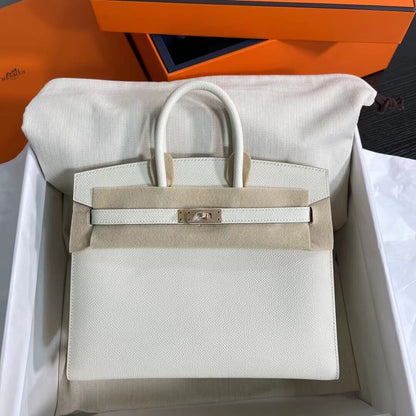 Birkin Sellier outseam epsom: milkshake white