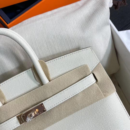 Birkin Sellier outseam epsom: milkshake white