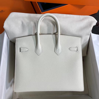 Birkin Sellier outseam epsom: milkshake white
