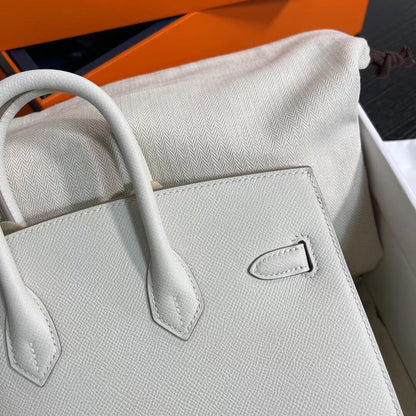 Birkin Sellier outseam epsom: milkshake white