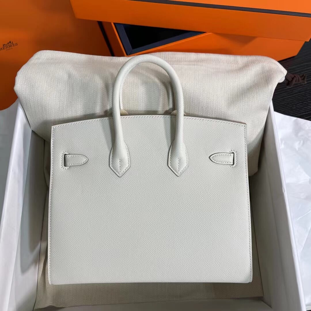 Birkin Sellier outseam epsom: milkshake white