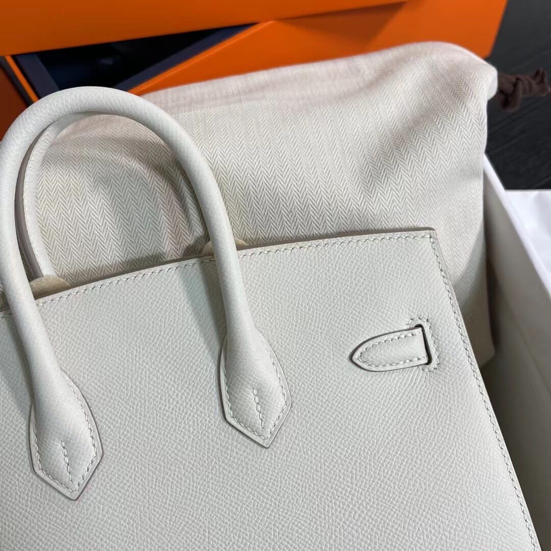 Birkin Sellier outseam epsom: milkshake white