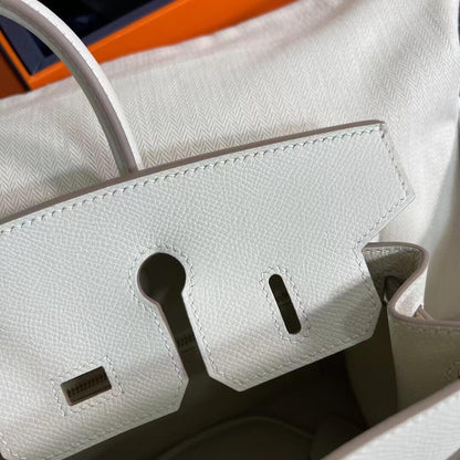 Birkin Sellier outseam epsom: milkshake white