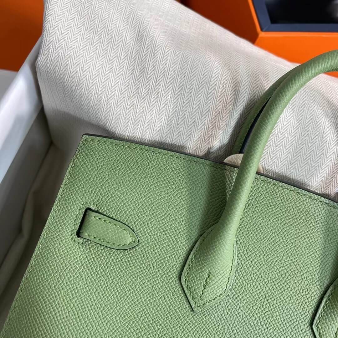 Birkin Sellier outseam epsom: avocado green