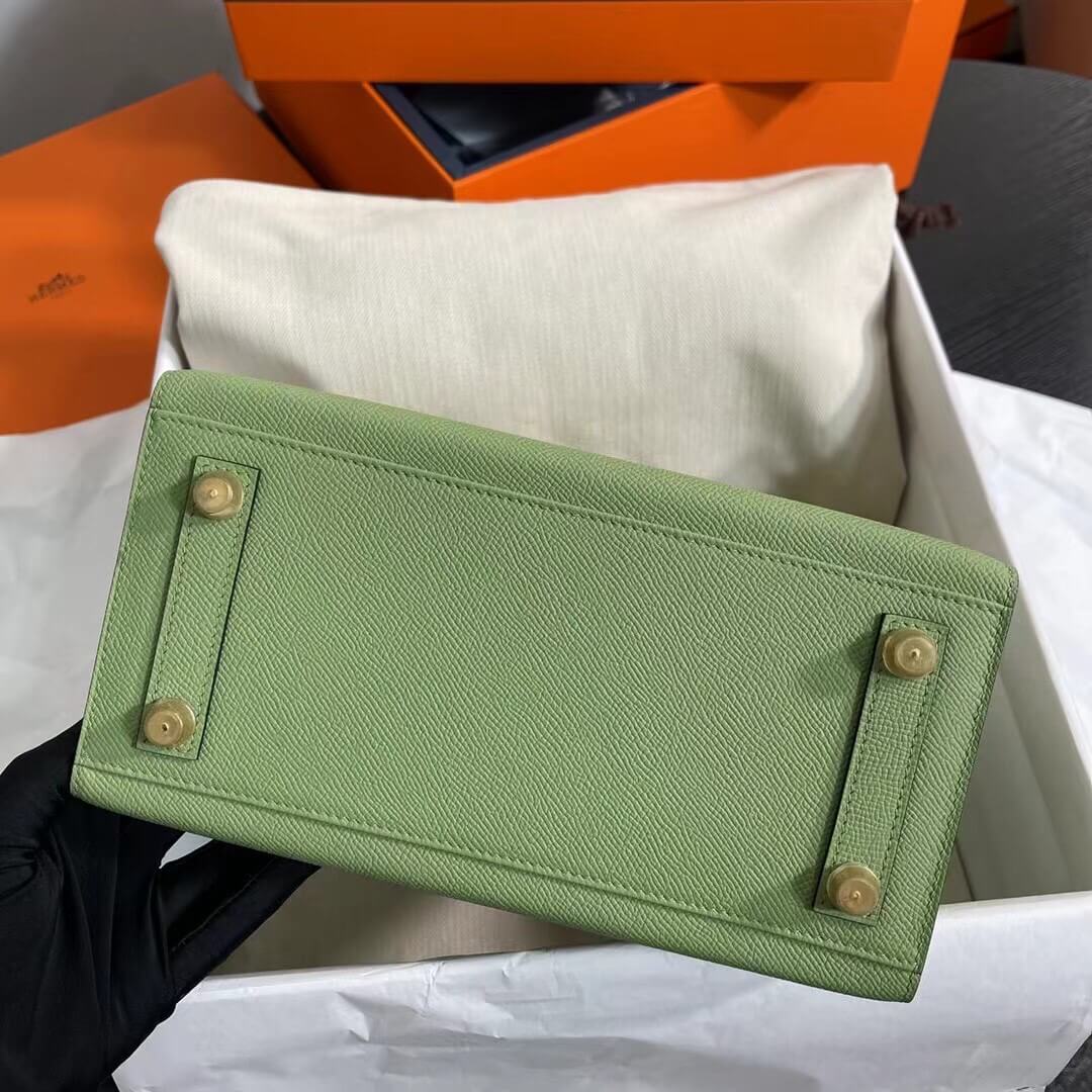 Birkin Sellier outseam epsom: avocado green
