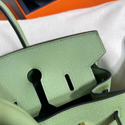 Birkin Sellier outseam epsom: avocado green
