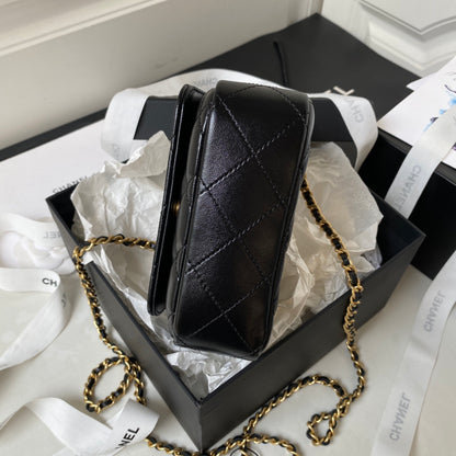 Chanel 23B metal bracelet flip phone bag