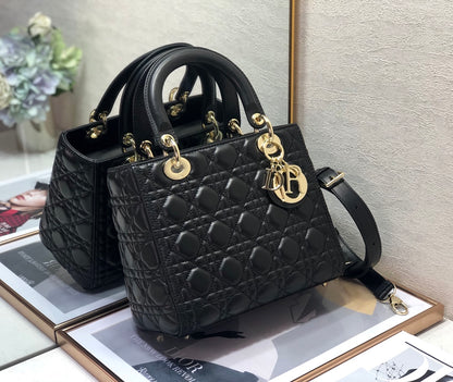 Explosive style 💕Return goods Lady Dior classic 5⃣️ lattice 🍡24cm 6605